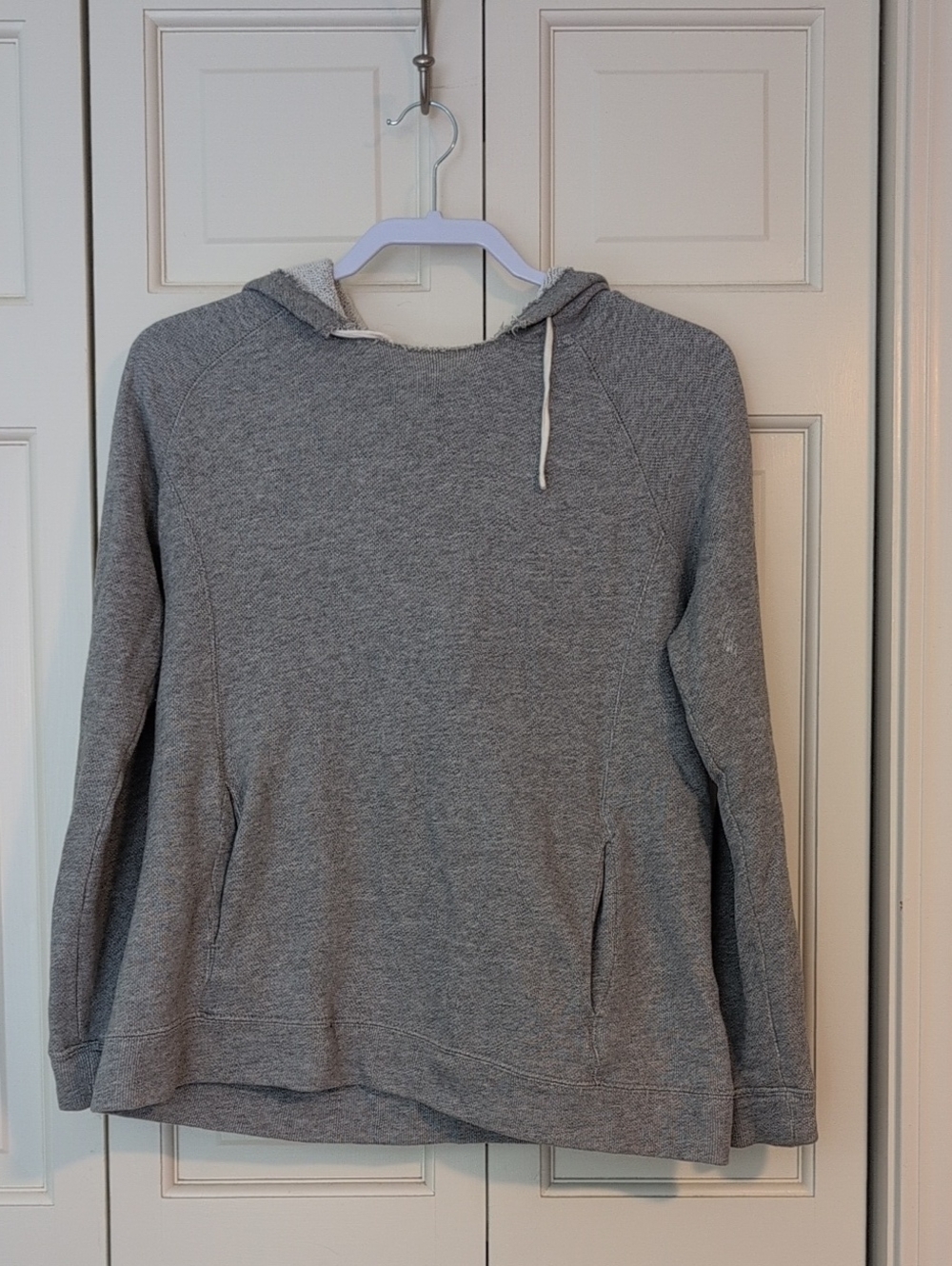 J. Crew Heather Gray Hooded Pullover Sweatshirt